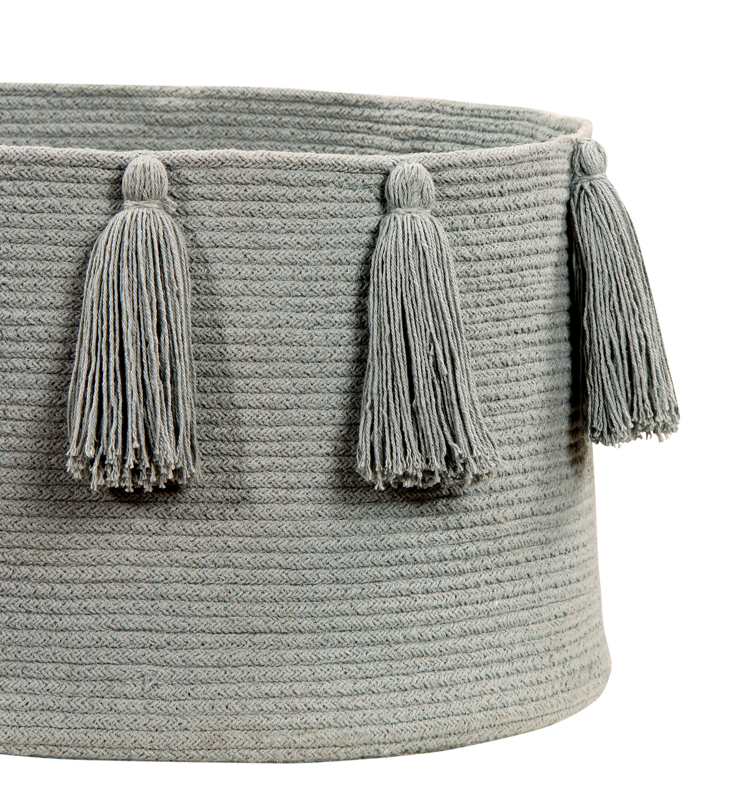 Canasta Tassels Gris - Imagen 3