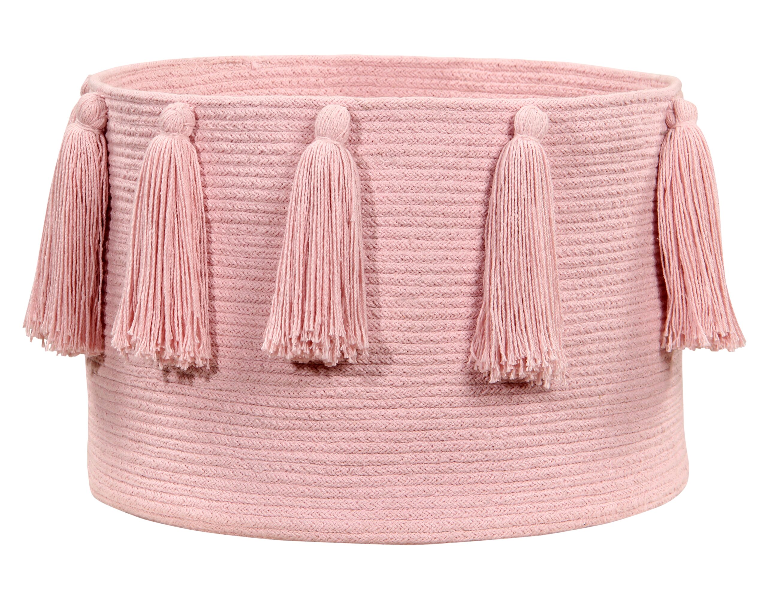 Canasta Tassels Rosa
