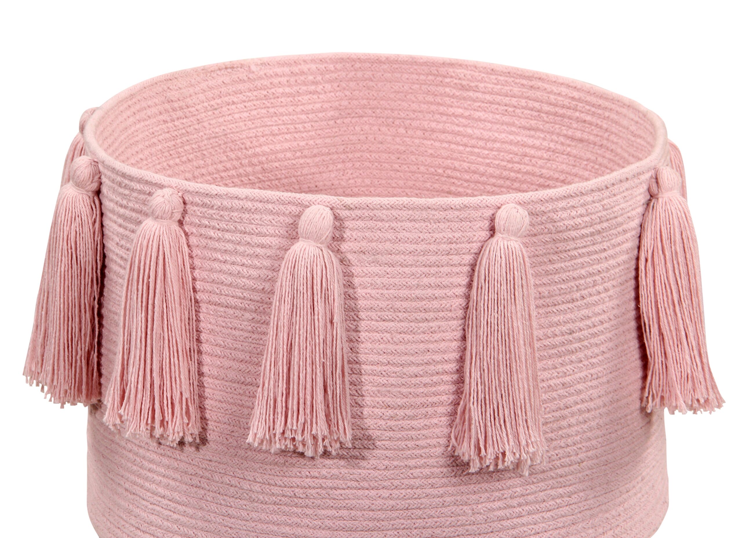 Canasta Tassels Rosa - Imagen 2