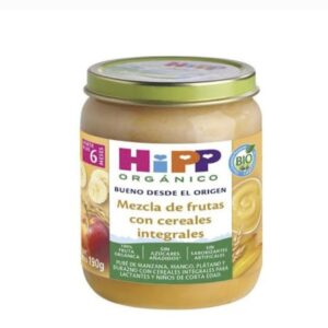 Papilla Orgánica de Mix de Frutas con Cereales Integrales Hipp